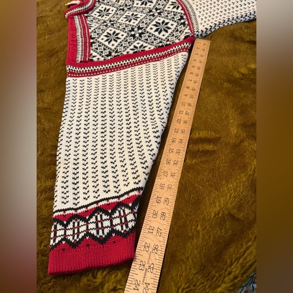 Hanna Andersson Fair Isle Sweater Nordic Snowflake Organic Cotton Made in Poland - Picture 8 of 8